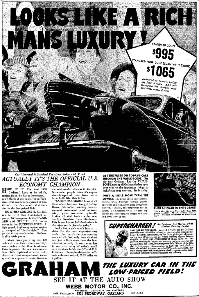 1939 Graham-Paige Auto Advertising
